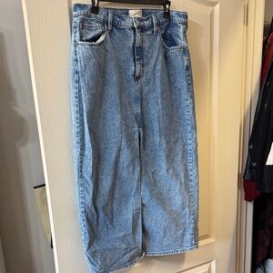 Universal Thread Blue Denim Maxi Skirt